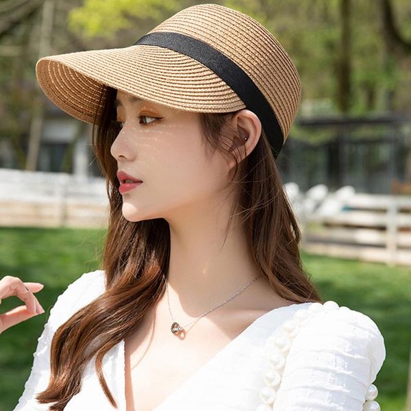 wide brim hats women's sunshade brims sunhat outdoor fishing simple summer caps sunscreen beach straw sun hat visor casual casquette, Blue;gray
wide brim hats women's sunshade brims sunhat outdoor fishing simple summer caps sunscreen beach straw sun hat visor casual casquette, Blue;gray