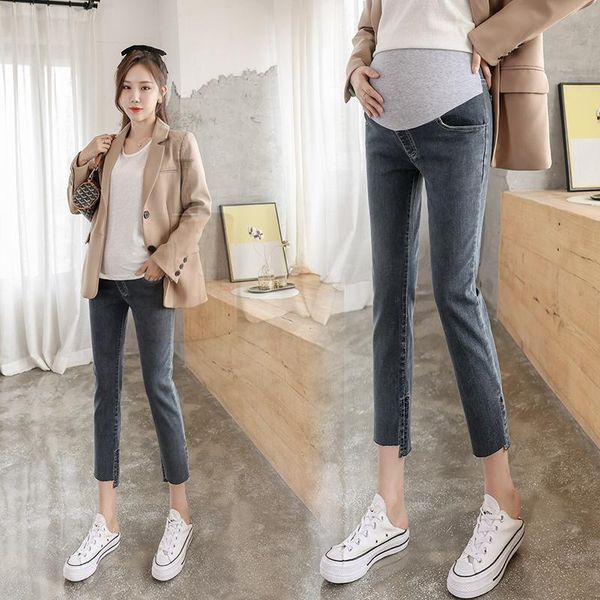 maternity bottoms 18461# pants spring autumn slimming jeans belly support elastic waist trousers, White
maternity bottoms 18461# pants spring autumn slimming jeans belly support elastic waist trousers, White