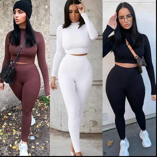 two piece sets solid autumn womens tracksuits high waist stretchy sportswear crop and leggings matching outfits, Gray
two piece sets solid autumn womens tracksuits high waist stretchy sportswear crop and leggings matching outfits, Gray