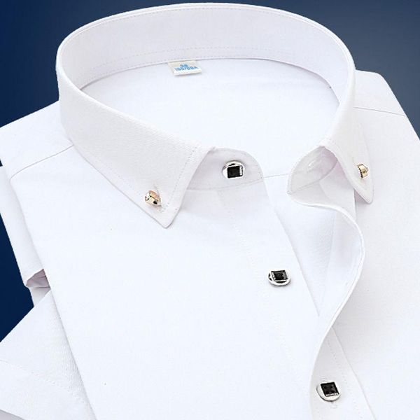 men's dress shirts white shirt mens short sleeve spring summer fashion male business slim fit solid color casual black blue red, White;black
men's dress shirts white shirt mens short sleeve spring summer fashion male business slim fit solid color casual black blue red, White;black