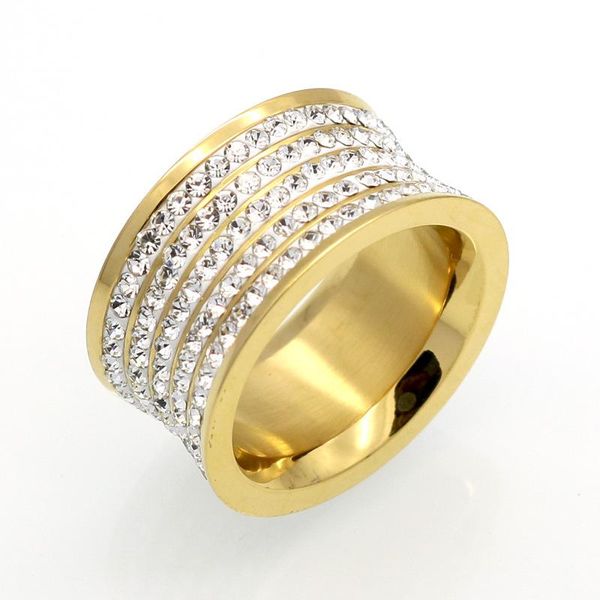 wedding rings 5 row crystal jewelry fashoin women men luxury 11mm wide wholesale gold color stainless steel, Slivery;golden
wedding rings 5 row crystal jewelry fashoin women men luxury 11mm wide wholesale gold color stainless steel, Slivery;golden