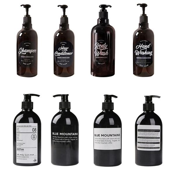 500ml nordic pet soap bottle brown bathroom shower gel refillable bottles shampoo wash hair conditioner lotions press dispenser liquid
500ml nordic pet soap bottle brown bathroom shower gel refillable bottles shampoo wash hair conditioner lotions press dispenser liquid