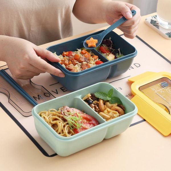 dinnerware sets lunch box with spoon leak proof durable microwave safe meal fruit snack packing for picnic outdoors jy
dinnerware sets lunch box with spoon leak proof durable microwave safe meal fruit snack packing for picnic outdoors jy