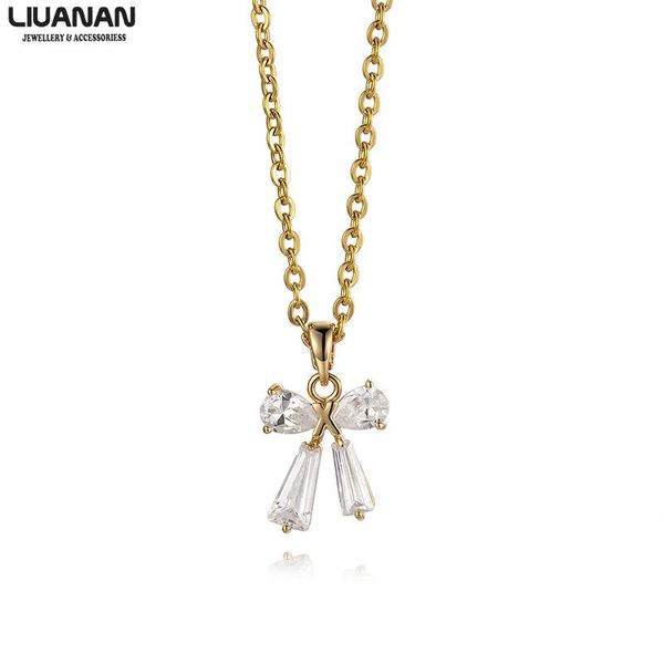 pendant necklaces korean style butterfly knot necklace gold plate jewelry gift for woman lover girlfriend wife cz crystal friend, Silver
pendant necklaces korean style butterfly knot necklace gold plate jewelry gift for woman lover girlfriend wife cz crystal friend, Silver