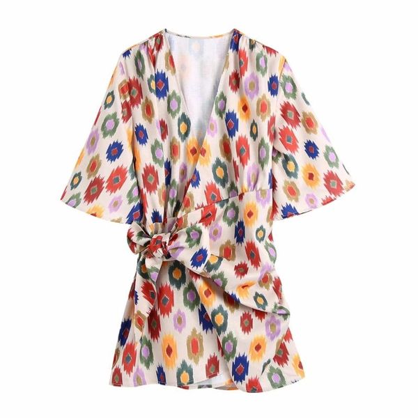 party dresses women digital print v neck cross lace up mini wrap dress female half sleeve clothes casual lady loose vestido d8215, White;black
party dresses women digital print v neck cross lace up mini wrap dress female half sleeve clothes casual lady loose vestido d8215, White;black