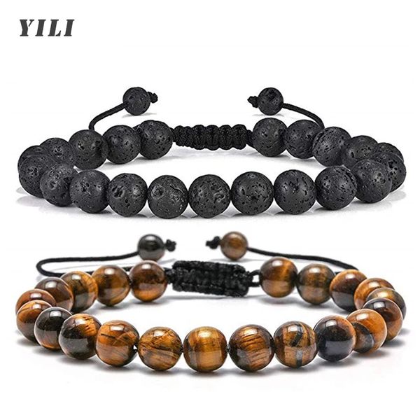 natural stone bracelet 8mm tiger eye stone bracelets lava rock stone adjustable yoga beads healing mens bangle gifts, Black
natural stone bracelet 8mm tiger eye stone bracelets lava rock stone adjustable yoga beads healing mens bangle gifts, Black