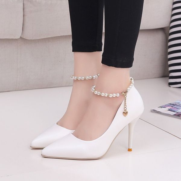 sandals white women wedding shoes crystal ankle braces bride's woman dress seay pumps sweet party 65hh, Black
sandals white women wedding shoes crystal ankle braces bride's woman dress seay pumps sweet party 65hh, Black