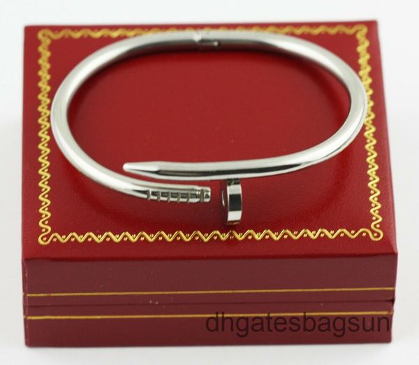 bracelet bangle stainless steel nail screw men women rose yellow fast gifts box, Black
bracelet bangle stainless steel nail screw men women rose yellow fast gifts box, Black
