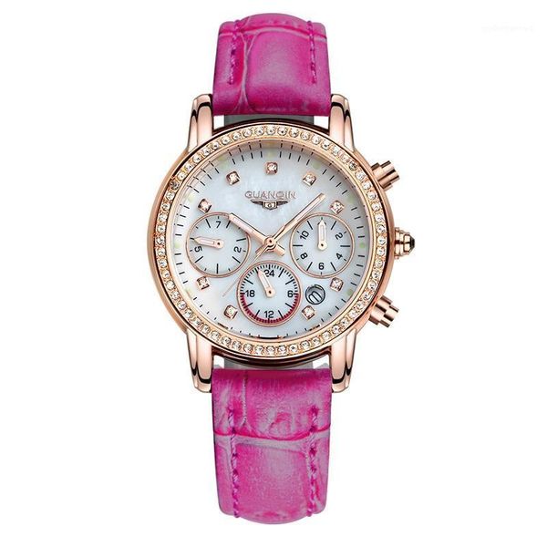 wristwatches relogio feminino fashion women watches brand guanqin luxury quartz watch calendar 24hours luminous korean ladies, Slivery;brown
wristwatches relogio feminino fashion women watches brand guanqin luxury quartz watch calendar 24hours luminous korean ladies, Slivery;brown