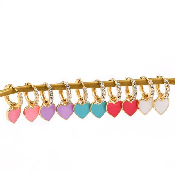 hoop & huggie trendy rhinestone small circle hoops with cute candy neon color heart hanging earrings for women gold metal huggies jewelry, Golden;silver
hoop & huggie trendy rhinestone small circle hoops with cute candy neon color heart hanging earrings for women gold metal huggies jewelry, Golden;silver