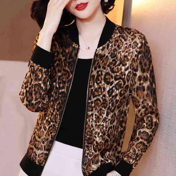 long sleeve woman jacket jackets coat women zipper cardigan jacket women leopard print chiffon women jacket clothes d383 210426, Black;brown
long sleeve woman jacket jackets coat women zipper cardigan jacket women leopard print chiffon women jacket clothes d383 210426, Black;brown