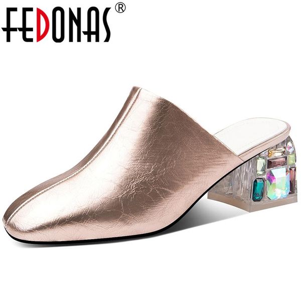 sandals fedonas spring summer fashion concise cow patent leather half slippers women colorful crystal thick heel shoes woman, Black
sandals fedonas spring summer fashion concise cow patent leather half slippers women colorful crystal thick heel shoes woman, Black