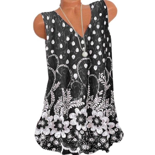 women's t-shirt raindrops flowers printed vest 2021 summer fashion casual loose sleeveless office ladies tank pullover tee, White
women's t-shirt raindrops flowers printed vest 2021 summer fashion casual loose sleeveless office ladies tank pullover tee, White