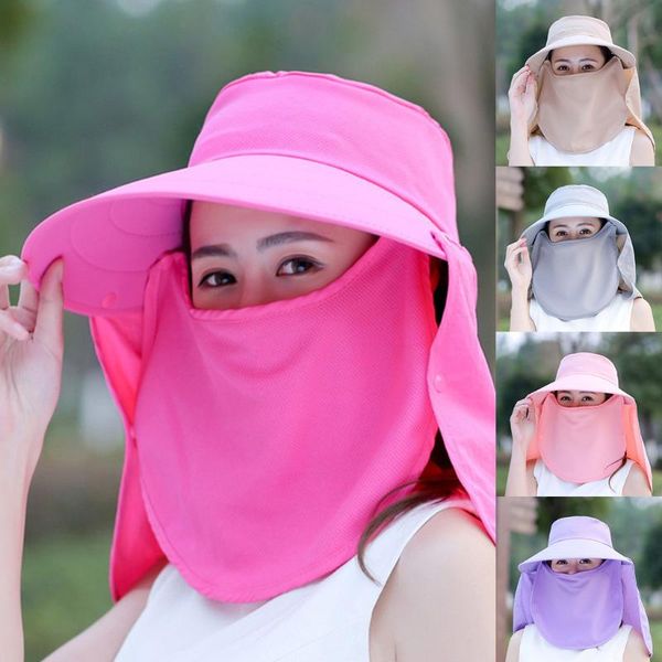 summer ladies' sun hat windproof plain outdoor mask fisherman's cycling caps & masks, Black
summer ladies' sun hat windproof plain outdoor mask fisherman's cycling caps & masks, Black