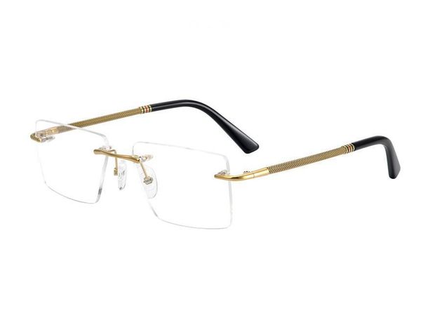 fashion sunglasses frames retro framless pure titanium myopia eyeglasses brand design clear lens silver gold optical eye, Black
fashion sunglasses frames retro framless pure titanium myopia eyeglasses brand design clear lens silver gold optical eye, Black