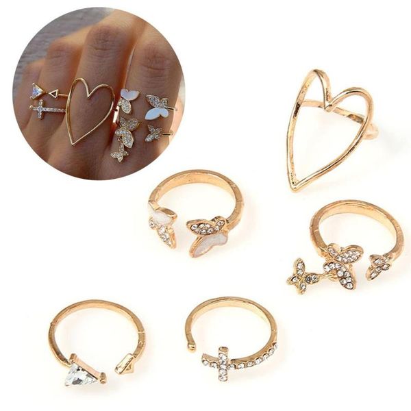 cluster rings 5pcs vintage bohemian ring sets heart butterfly gold color crystal geometric knuckle midi for women jewelry party, Golden;silver
cluster rings 5pcs vintage bohemian ring sets heart butterfly gold color crystal geometric knuckle midi for women jewelry party, Golden;silver