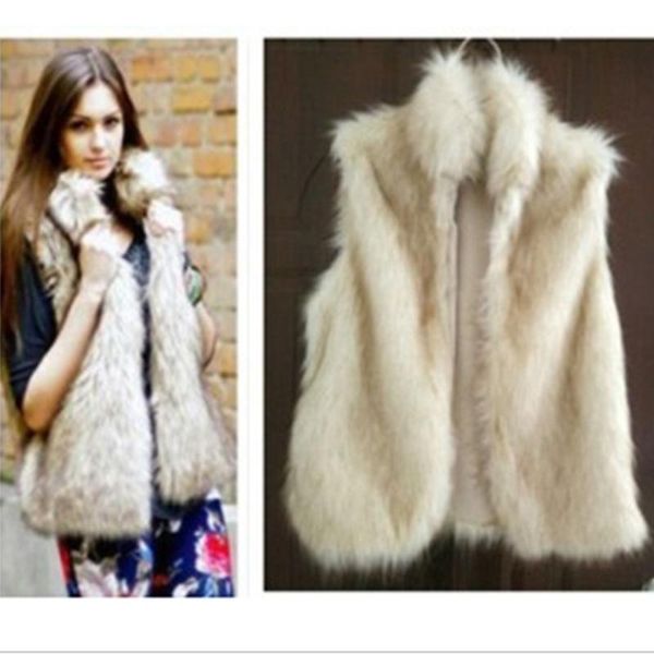 women's fur & faux autumn winter womens coat fashion sleeveless vest stand neck imitation ma3 jia3 plus size artificial furs, Black
women's fur & faux autumn winter womens coat fashion sleeveless vest stand neck imitation ma3 jia3 plus size artificial furs, Black