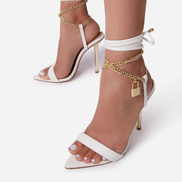 sandals summer metal high heels women's shoes fashion chain cross-strap peep toe women gold silver lace up party, Black
sandals summer metal high heels women's shoes fashion chain cross-strap peep toe women gold silver lace up party, Black