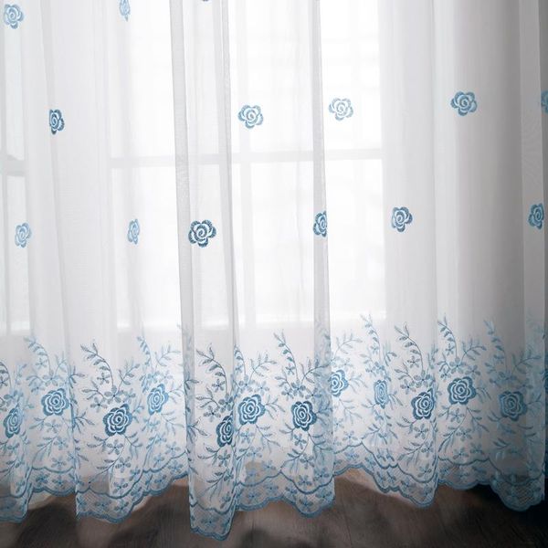 modern elegant home decoration tulle curtain blue rose embroidery sheer drapes for living room bedroom window treament voile #4 &
modern elegant home decoration tulle curtain blue rose embroidery sheer drapes for living room bedroom window treament voile #4 &
