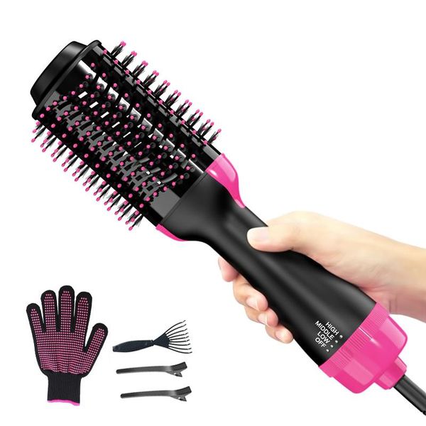 electric hair brushes 1000w one step dryer volumizer blow air brush straightener curler comb and styler
electric hair brushes 1000w one step dryer volumizer blow air brush straightener curler comb and styler