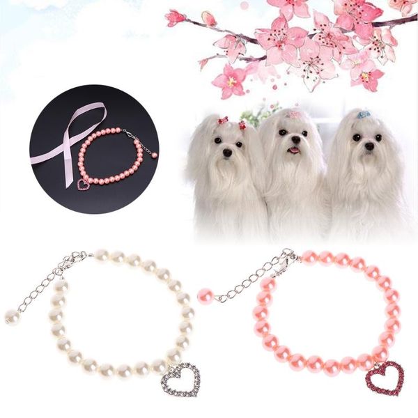 pet collar pearl necklace dog puppy cat bowknot custom adjustable identification collars & leashes
pet collar pearl necklace dog puppy cat bowknot custom adjustable identification collars & leashes