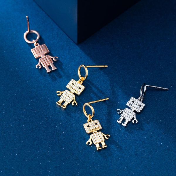 hoop & huggie real 925 sterling silver earrings with charm women teen girls cz zircon robot figure cute earings fashion jewelry 2021, Golden;silver
hoop & huggie real 925 sterling silver earrings with charm women teen girls cz zircon robot figure cute earings fashion jewelry 2021, Golden;silver
