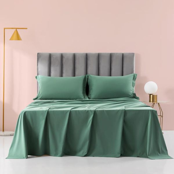 sheets & sets 1 pc bed linen green color bedsheets for single draps de lit queen size sheet king top
sheets & sets 1 pc bed linen green color bedsheets for single draps de lit queen size sheet king top