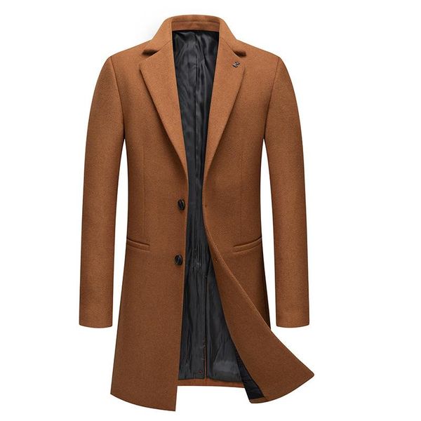 men's wool & blends autumn winter mid long coats men fashion thick warm mens trench jackets oversized windbreaker, Black
men's wool & blends autumn winter mid long coats men fashion thick warm mens trench jackets oversized windbreaker, Black