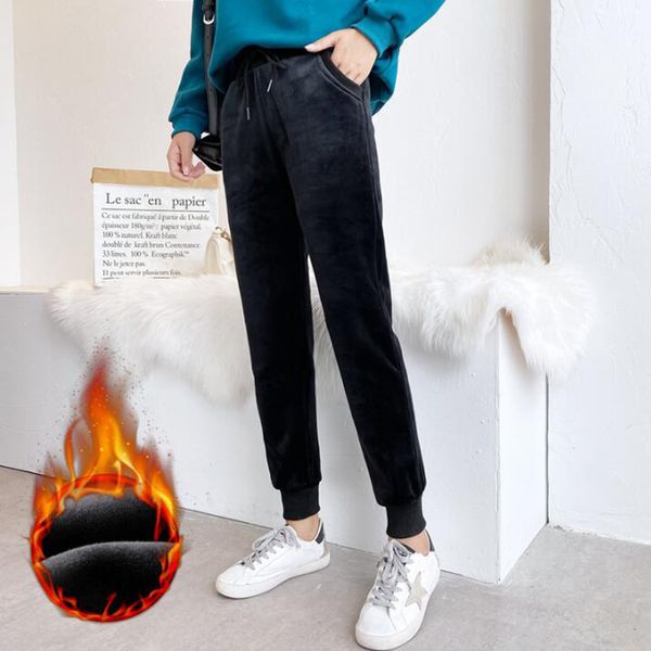 pant gold veet pants autumn winter thicken casual warm high waist women trousers beam feet sweatpants plus size, Black;white
pant gold veet pants autumn winter thicken casual warm high waist women trousers beam feet sweatpants plus size, Black;white