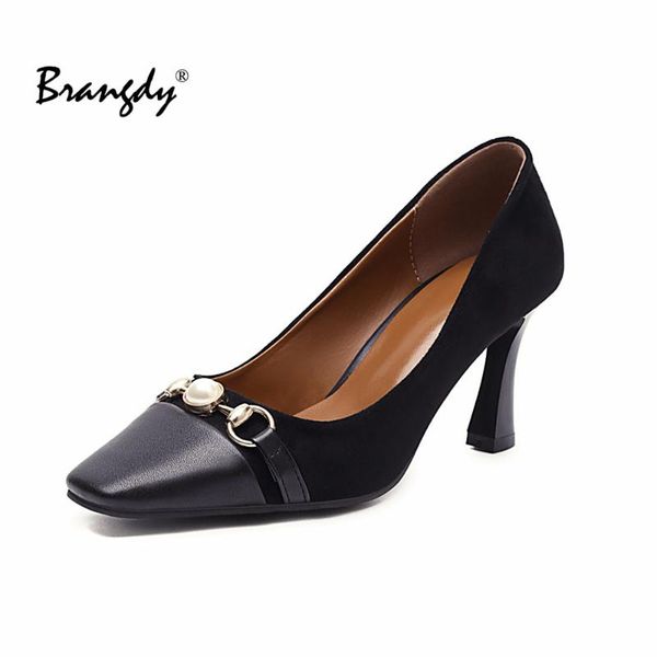 dress shoes brangdy four seasons thick heel ladies brand classic high heels fashion pointed toe color matching work women, Black
dress shoes brangdy four seasons thick heel ladies brand classic high heels fashion pointed toe color matching work women, Black