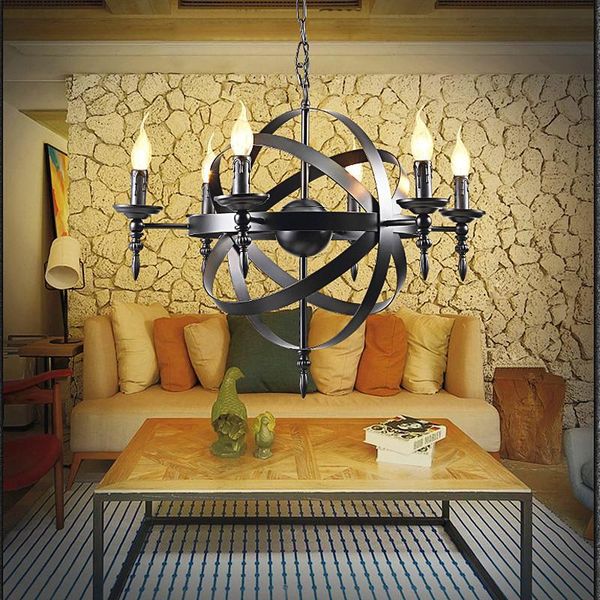 pendant lamps retro american candle light nordic wrought iron living room cafe bar restaurant creative network globe chandelier
pendant lamps retro american candle light nordic wrought iron living room cafe bar restaurant creative network globe chandelier