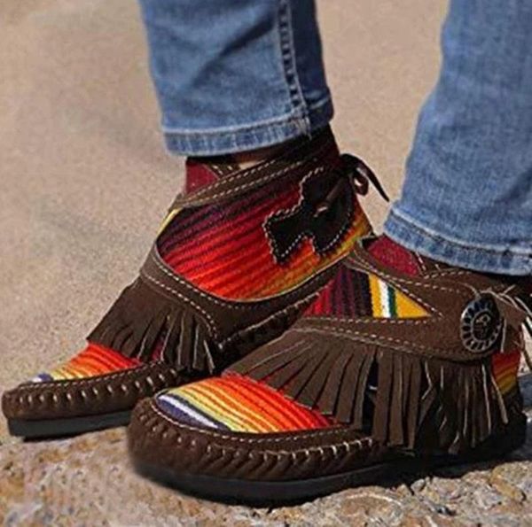 boots women tassel stripe ankle women's sewing warm woman flats female shoe ladies casual hook loops footwear plus size 43, Black
boots women tassel stripe ankle women's sewing warm woman flats female shoe ladies casual hook loops footwear plus size 43, Black
