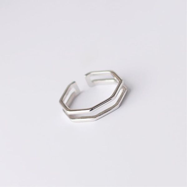 cluster rings simple geometry heptagon 925 sterling silver temperament personality fashion female trendy resizable opening sri008, Golden;silver
cluster rings simple geometry heptagon 925 sterling silver temperament personality fashion female trendy resizable opening sri008, Golden;silver