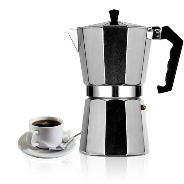 coffee pots italian moka espresso coffeeware mocha latte aluminum maker percolator pot stovemachine 100/200/300/450/600ml
coffee pots italian moka espresso coffeeware mocha latte aluminum maker percolator pot stovemachine 100/200/300/450/600ml