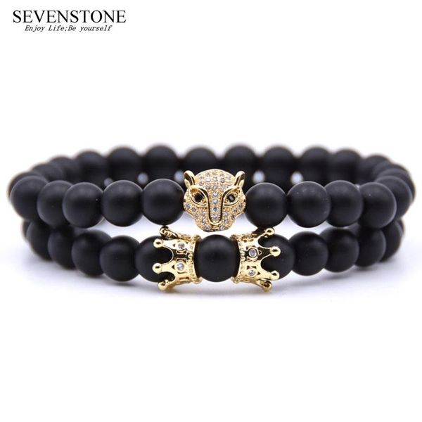 charm bracelets sevenstone 2021 stainless steel crown alloy 8mm natural matte black agate bracelet for women lovers gift set, Golden;silver
charm bracelets sevenstone 2021 stainless steel crown alloy 8mm natural matte black agate bracelet for women lovers gift set, Golden;silver