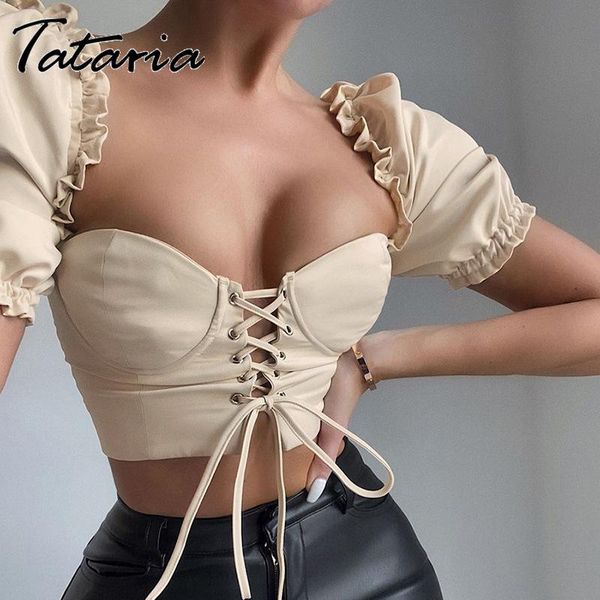 women's t-shirt t shirt women 2021 fashion bandage hollow out crop for girls summer square collar puff sleeve feamle top, White
women's t-shirt t shirt women 2021 fashion bandage hollow out crop for girls summer square collar puff sleeve feamle top, White