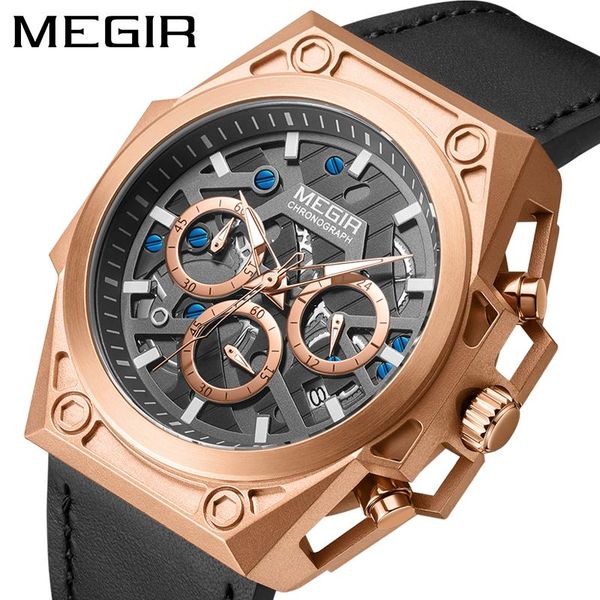 wristwatches megir stainless steel mens watches waterproof sports men quartz chronograph sfor man male clock hour, Slivery;brown
wristwatches megir stainless steel mens watches waterproof sports men quartz chronograph sfor man male clock hour, Slivery;brown