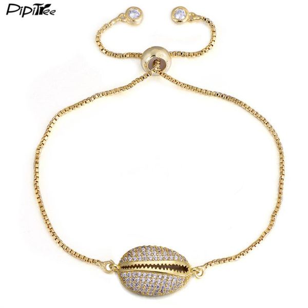 charm bracelets pipitree brand zircon crystal shell bracelet jewelry 4 colors copper chain link macrame men pulseira masculina, Golden;silver
charm bracelets pipitree brand zircon crystal shell bracelet jewelry 4 colors copper chain link macrame men pulseira masculina, Golden;silver