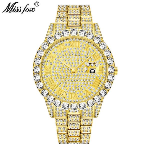 missfox new trend fashion waterproof hip hop full diamond men's watch bracelet, Slivery;brown
missfox new trend fashion waterproof hip hop full diamond men's watch bracelet, Slivery;brown