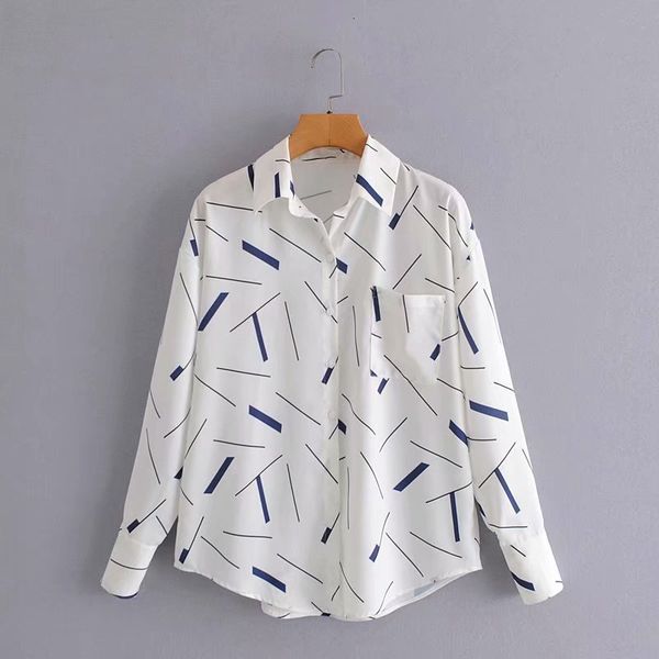 women's blouses & shirts winter cardigan fashion ladies simple casual irregular blue striped print trendy shirt size s- 1kxj, White
women's blouses & shirts winter cardigan fashion ladies simple casual irregular blue striped print trendy shirt size s- 1kxj, White