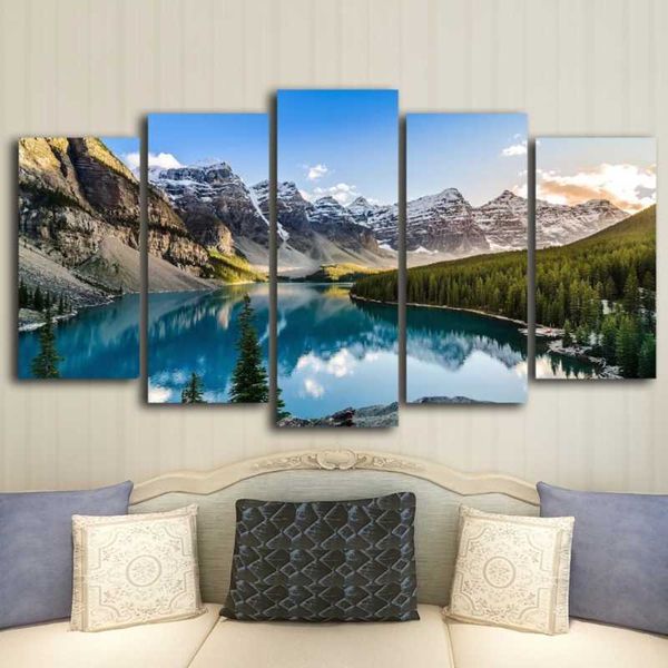paintings wall art the picture for home decoration artwork decor 5 pieces modern canvas moraine lake and mountain painting
paintings wall art the picture for home decoration artwork decor 5 pieces modern canvas moraine lake and mountain painting