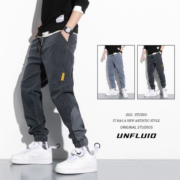 jeans men's 2021 new loose legged overalls boys' fashion brand harlan 9-point casual pants, Blue
jeans men's 2021 new loose legged overalls boys' fashion brand harlan 9-point casual pants, Blue