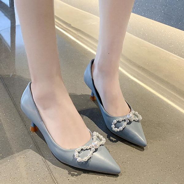 dress shoes rimocy luxury pearl bow thin heels pumps women blue pointed toe party woman pu leather slip on stiletto heel, Black
dress shoes rimocy luxury pearl bow thin heels pumps women blue pointed toe party woman pu leather slip on stiletto heel, Black