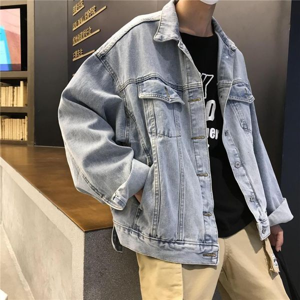 men's suits & blazers fall style retro denim light korean jacket loose lapel wash in the fashion student male and female rs63, White;black
men's suits & blazers fall style retro denim light korean jacket loose lapel wash in the fashion student male and female rs63, White;black