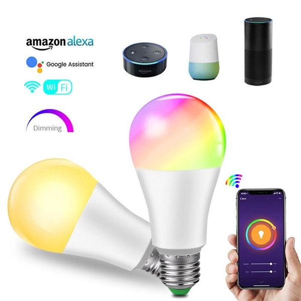 bulbs smart led light bulb 7w 15w wifi rgb lamp e27 color dimmable work with tuya life app voice control alexa google
bulbs smart led light bulb 7w 15w wifi rgb lamp e27 color dimmable work with tuya life app voice control alexa google