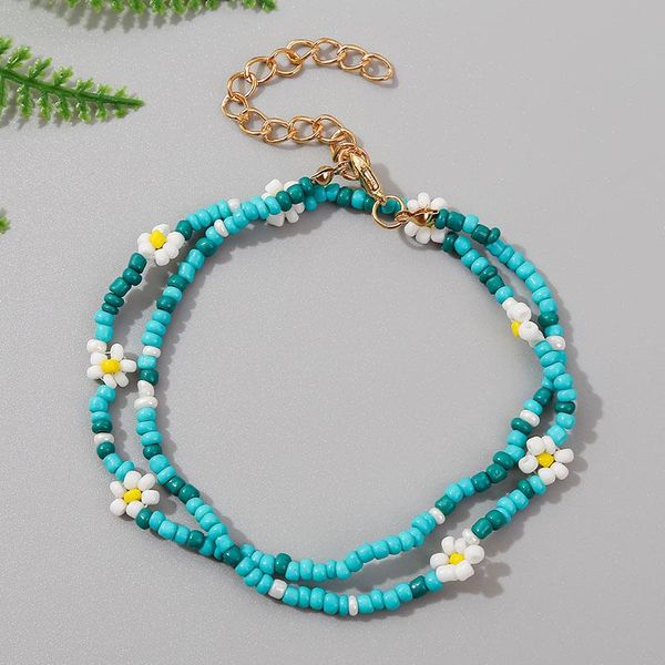 beaded, strands bohemian ladies fashion blue glass beads double layer bracelets for women beach style handmade beaded white flower bracelet, Black
beaded, strands bohemian ladies fashion blue glass beads double layer bracelets for women beach style handmade beaded white flower bracelet, Black