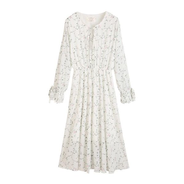casual dresses perhaps u white print floral flower lace up o neck long ruffle sleeve midi dress chiffon spring d0403, Black;gray
casual dresses perhaps u white print floral flower lace up o neck long ruffle sleeve midi dress chiffon spring d0403, Black;gray