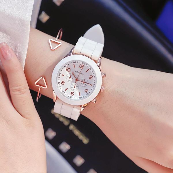 wristwatches geneva style women's fashion silicone watches casual female quartz 2021 ulzzang brand clock, Slivery;brown
wristwatches geneva style women's fashion silicone watches casual female quartz 2021 ulzzang brand clock, Slivery;brown