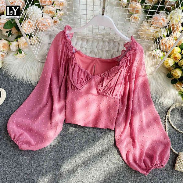 shorts autumn women sweet dot chiffon crop puff sleeve v neck pleated ruffled shirt black pink solid blouses, White;black
shorts autumn women sweet dot chiffon crop puff sleeve v neck pleated ruffled shirt black pink solid blouses, White;black