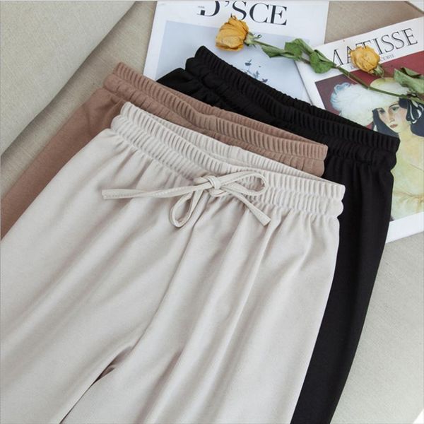 summer soft ice silk women pant ankle length wide leg loose high waisted trousers solid comfort casual, Black;white
summer soft ice silk women pant ankle length wide leg loose high waisted trousers solid comfort casual, Black;white